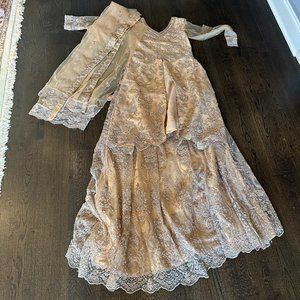 Gold Embroidered Sharara